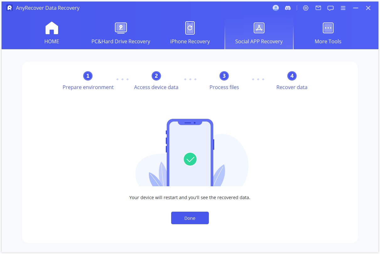WhatsApp data recovered