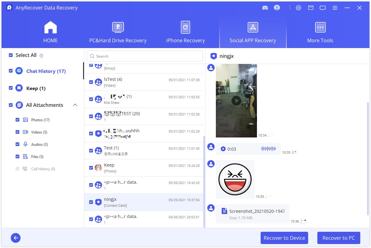 preview and choose data