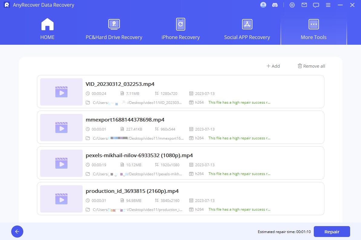 scan corrupted video
