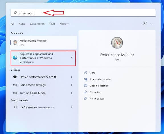 adjust the appearance and performance