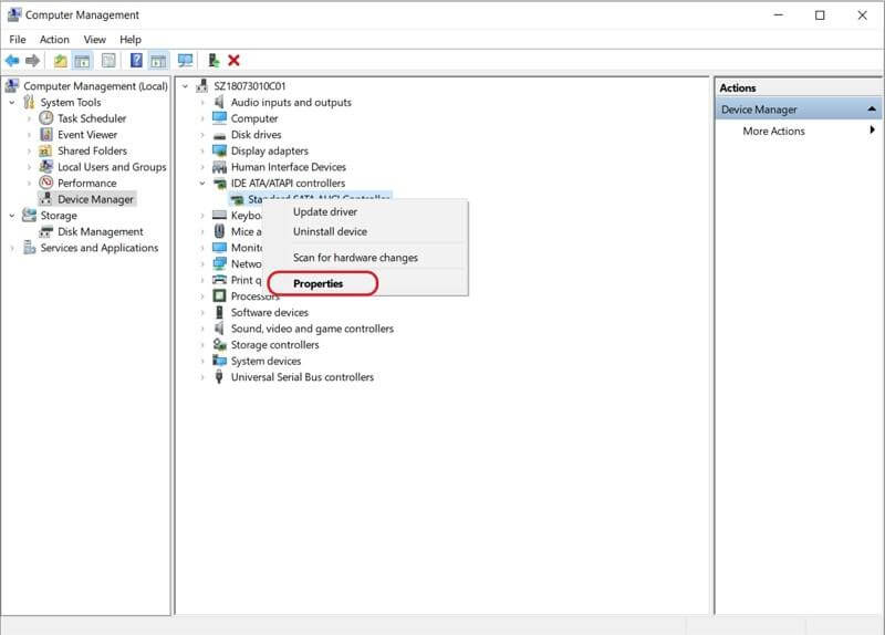 change transfer mode in ide to fix io device error