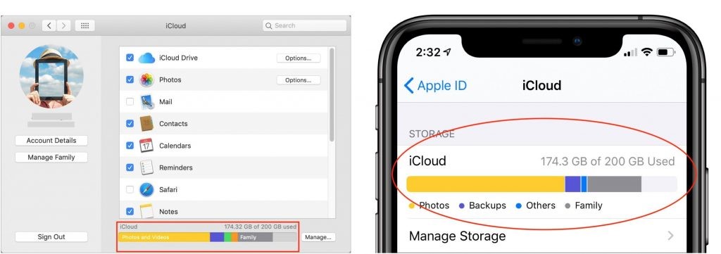 check icloud storage