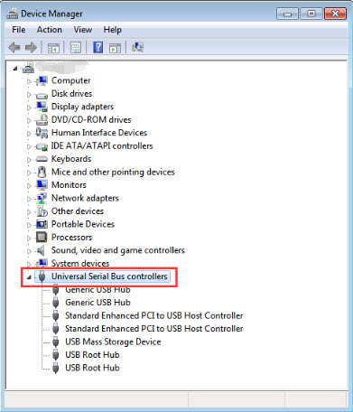 expand universal serial bus controllers