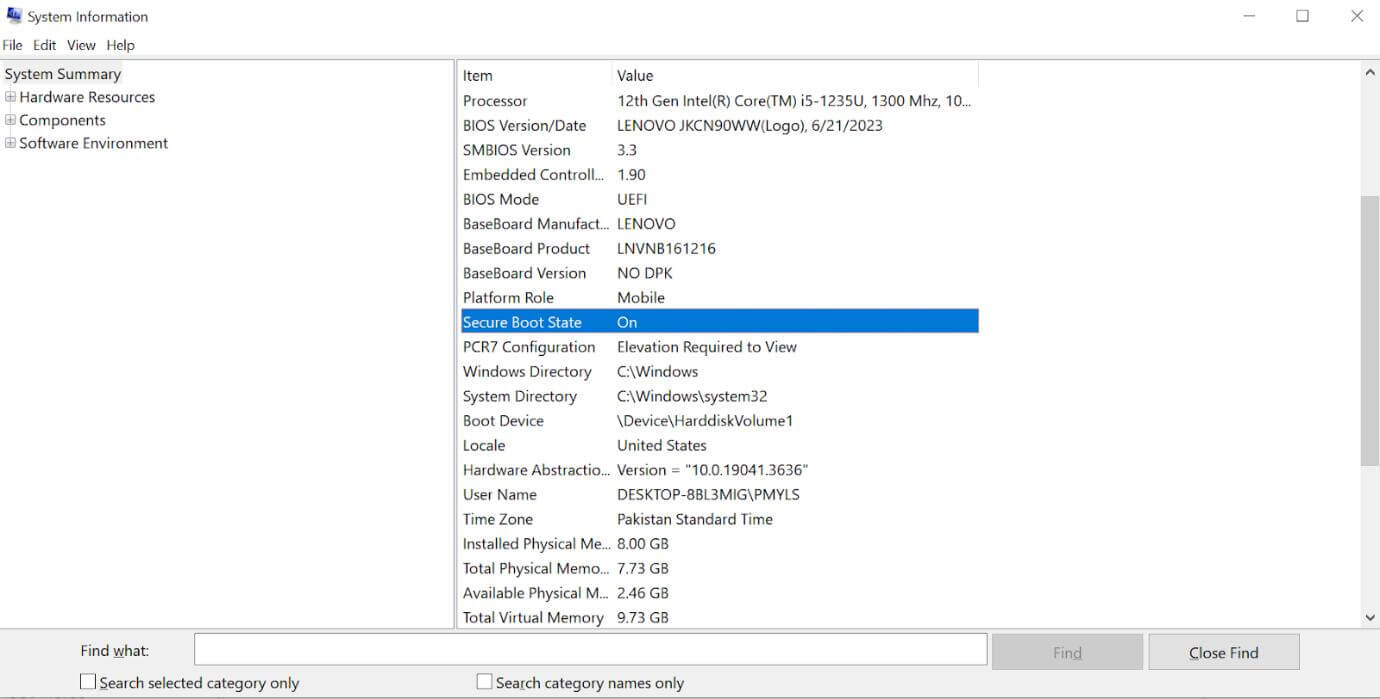 check system boot state