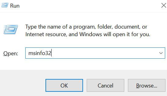 type msinfo32 to check secure boot state