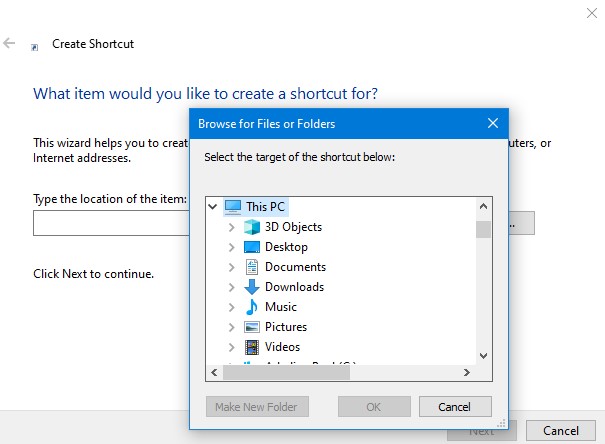 check shortcut