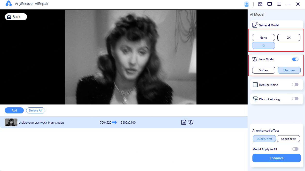 Choose Photo Repair Mode