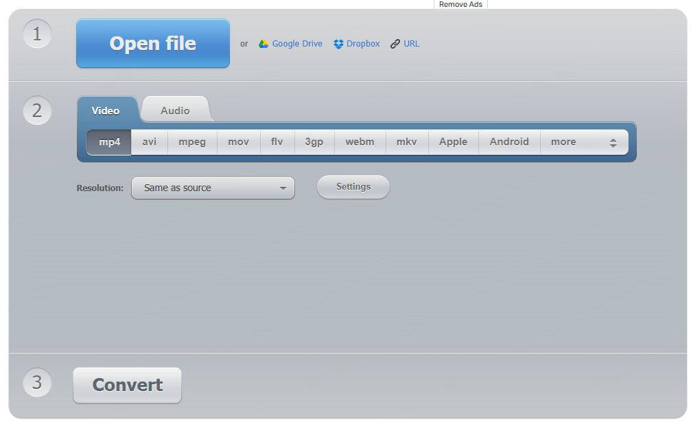 Video conversion process