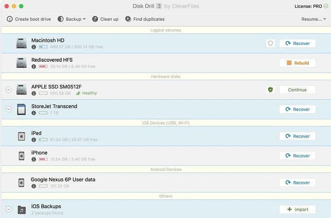 Best Data Recovery Tools for Mac - disk drill