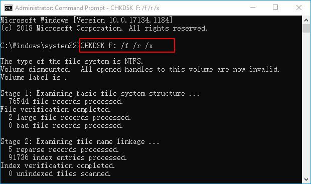 fix io device error in prompt command