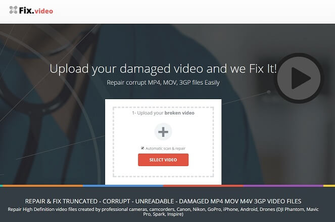 use fix.video to repair avi online