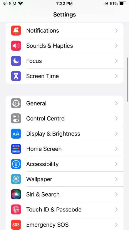 reset iphone settings