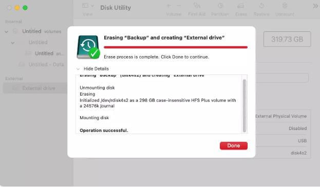 change format to fix a1708 820-00875 hard drive not recognized step2