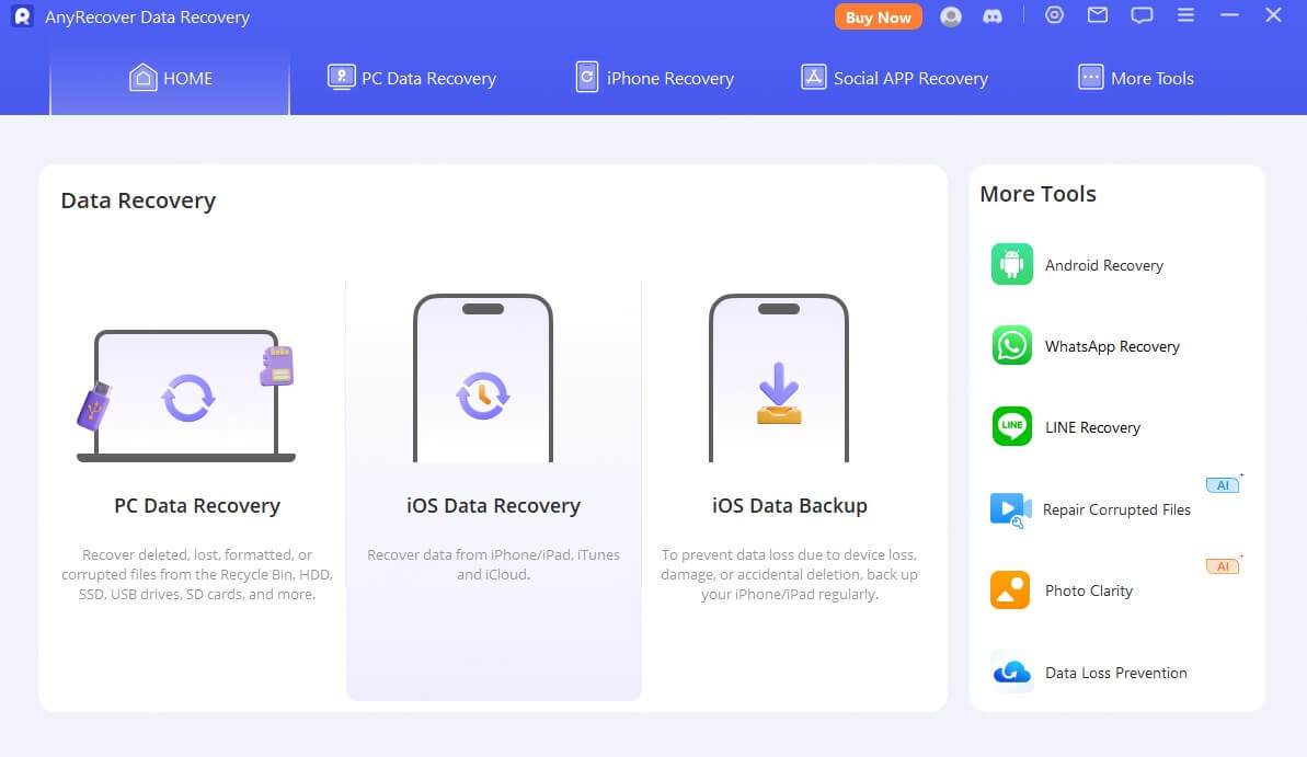 choose ios data recovery