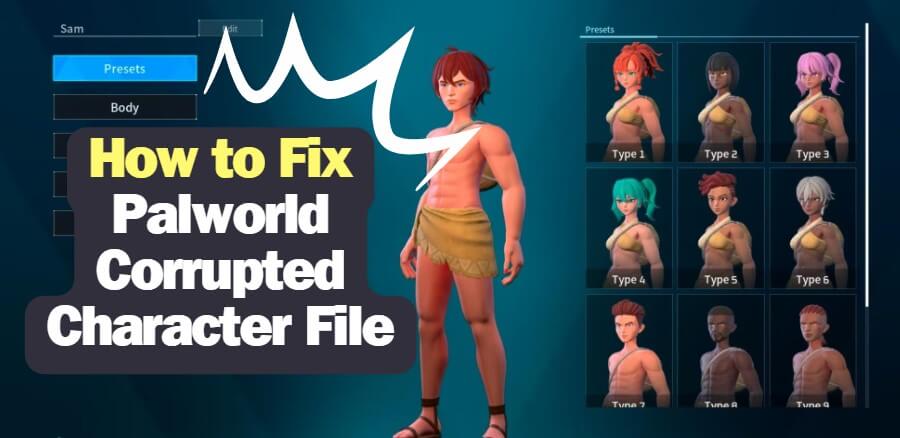 palworld corrupted character file