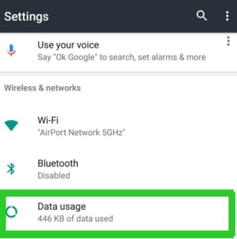 check for data saver limitations