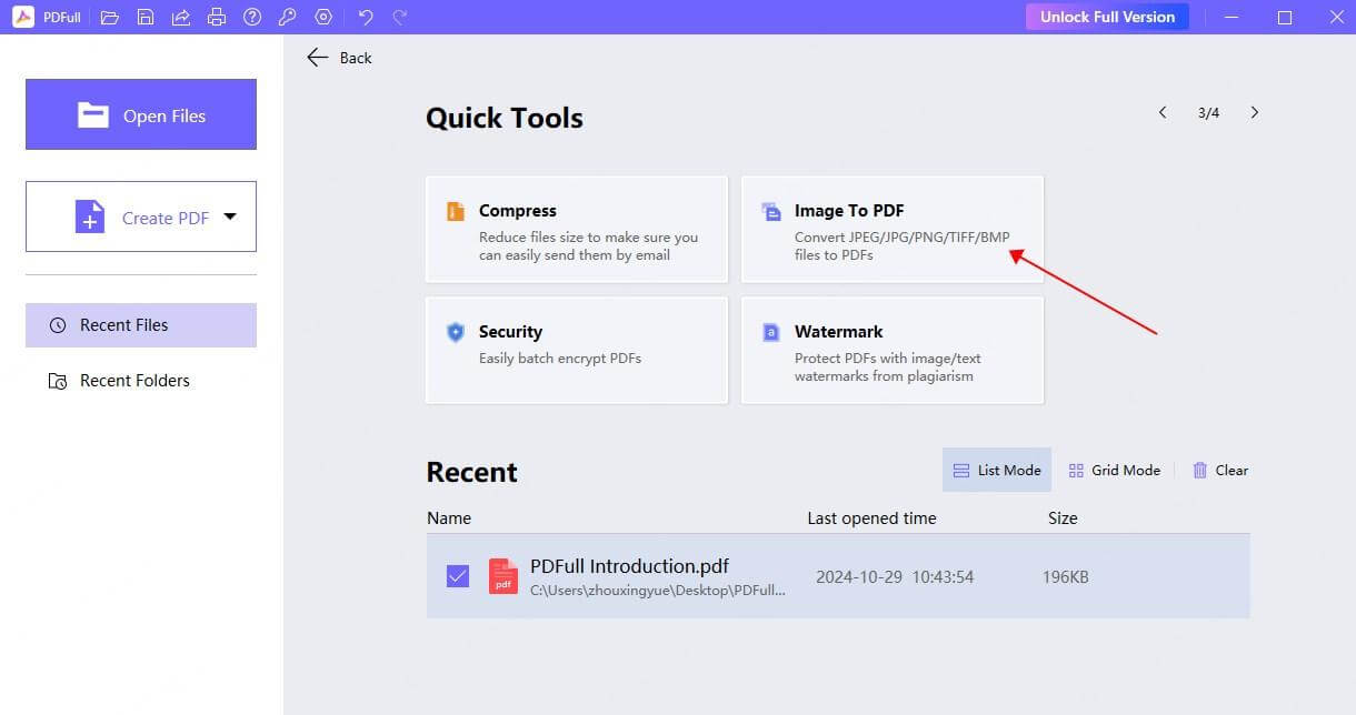 click image-to-pdf option