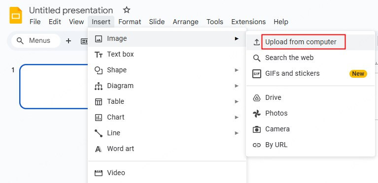 insert image to google slides