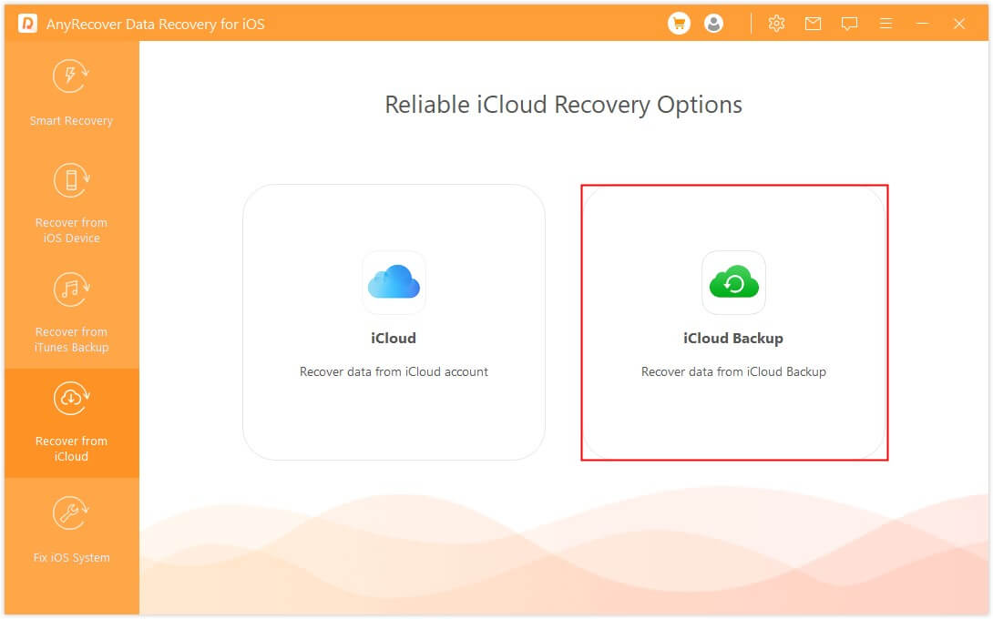  restore from iCloud backup