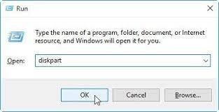 launch Diskpart command