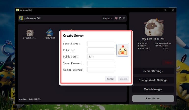 palserver multiple management