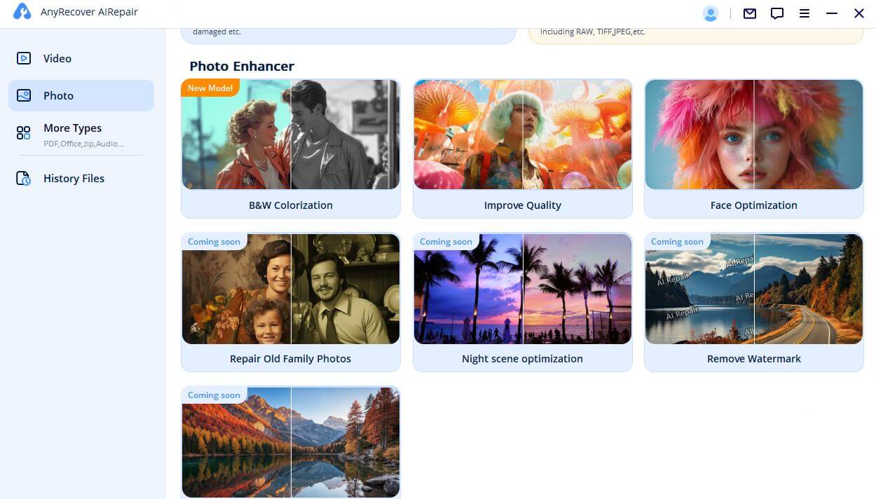 Choose Photo Repair Mode