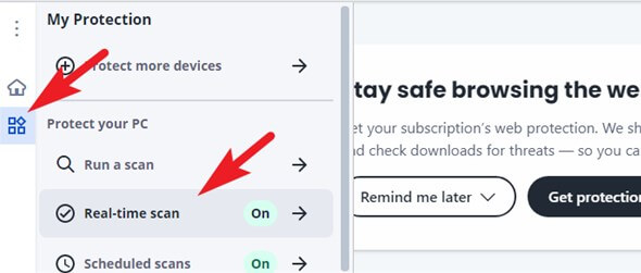 real-time protection
