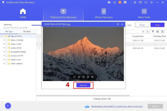 recover data from external drive step