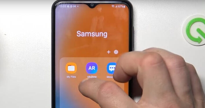 interface of how to find trash on android