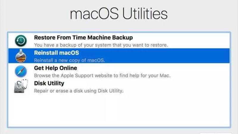 reinstall macos