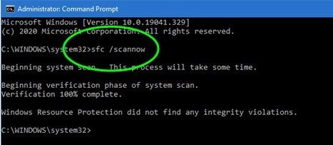 run system file checker