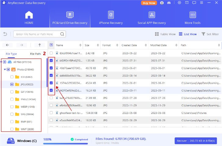 scan and preview step