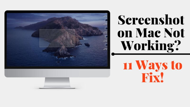 screenshot on mac on working