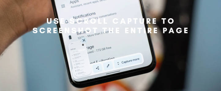Use Scroll Capture To Screenshot The Entire Page on samsung  for how to screenshot samsung s22