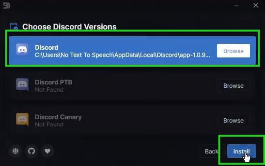 choose discord version