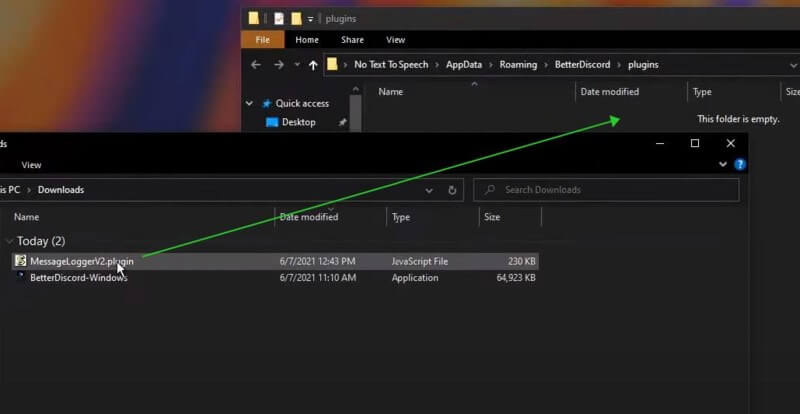 move messagelogger plugin