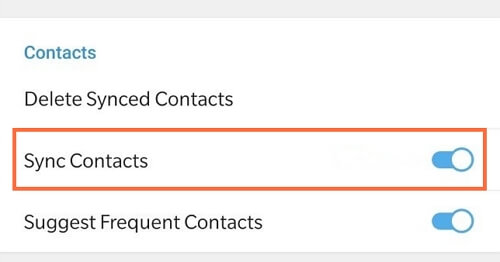 sync contacts telegram