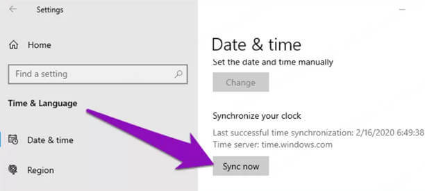 Check & Sync Your System Time