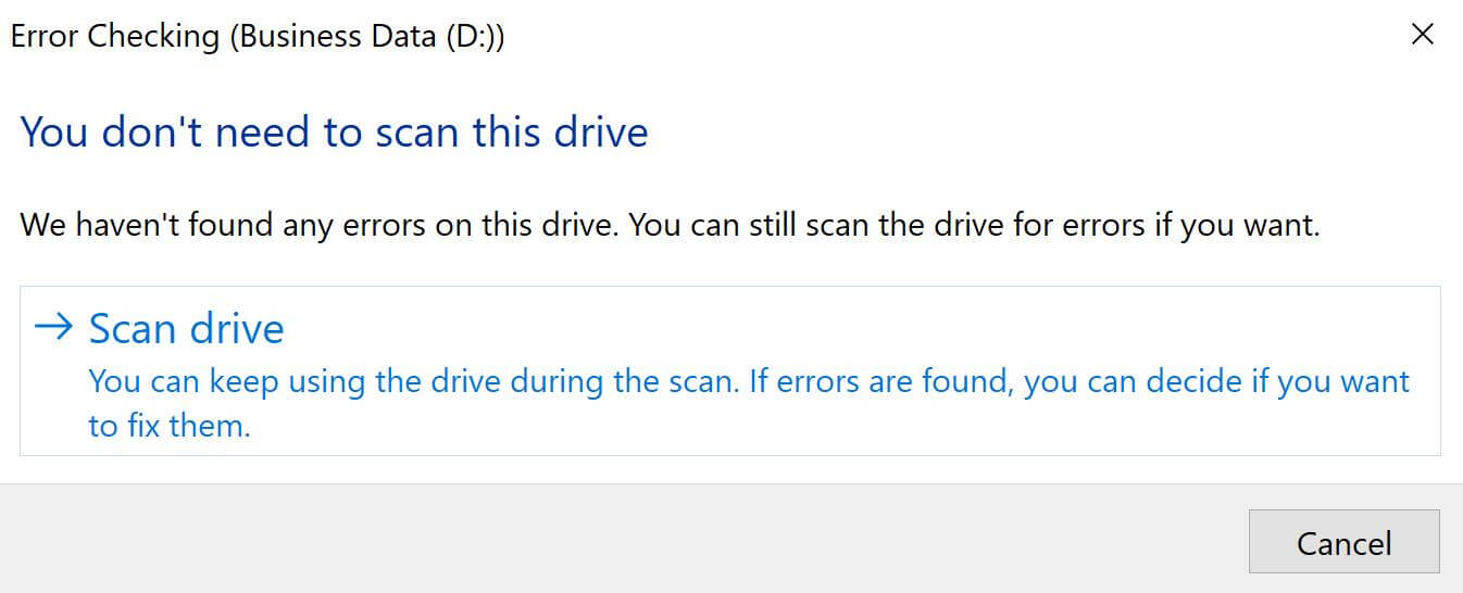 scan drive