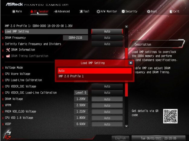 turn off overclocking or xmp settings