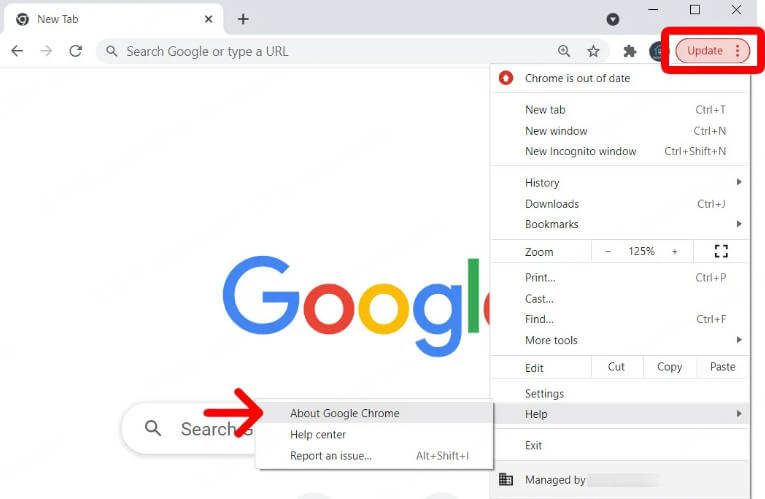 update google chrome 1