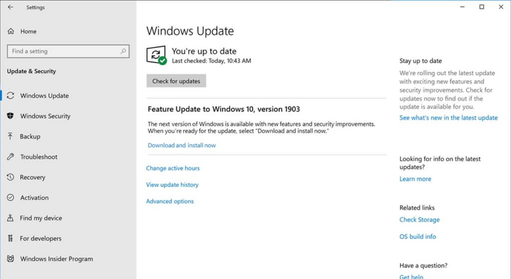 updates windows os