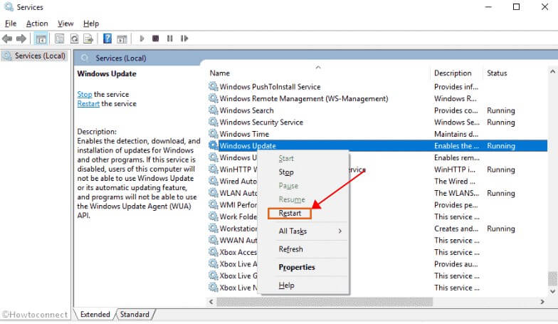 windows update restart