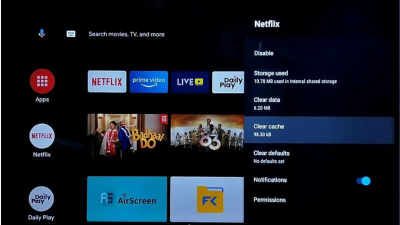 clear cache and cookies