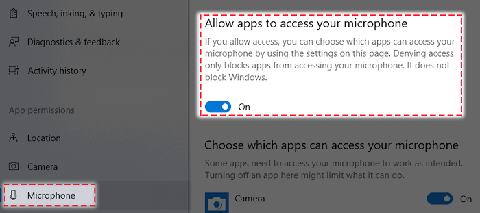 Enable microphone permission for Discord