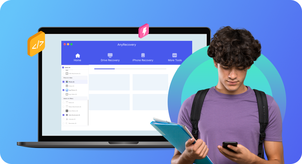 anyrecover data recovery software features
