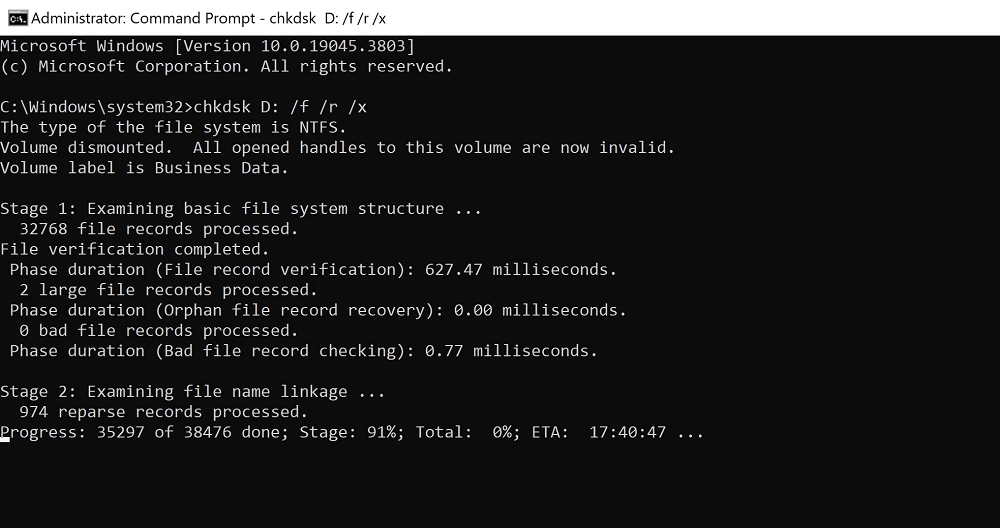 pfn list corrupt windows 11