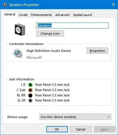 check output speaker settings to fix itunes not working on windows