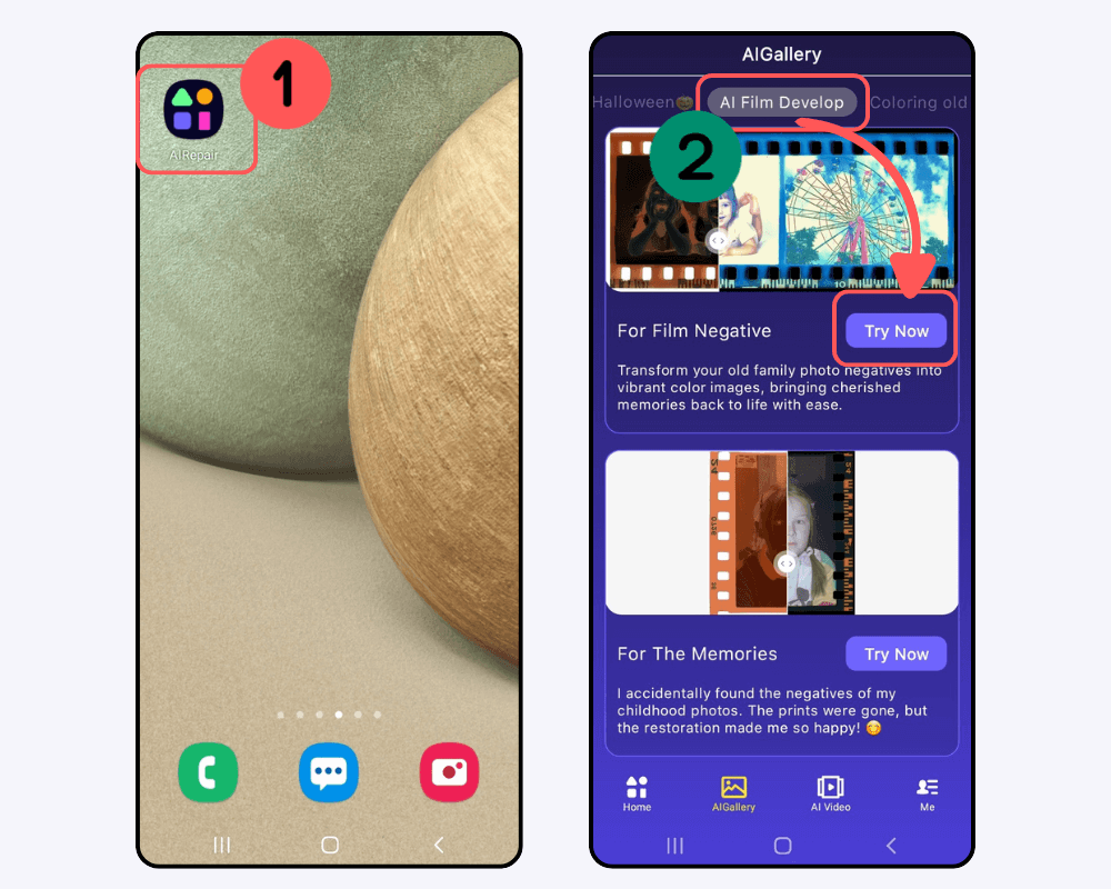 upload photo to develop infrared film online