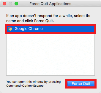 chrome force quit